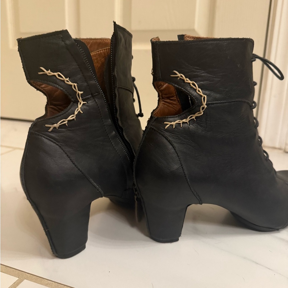 sergio tomani navy boots cutout heel